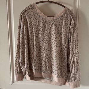 Sweet Romeo Beige and Cream Knit Top